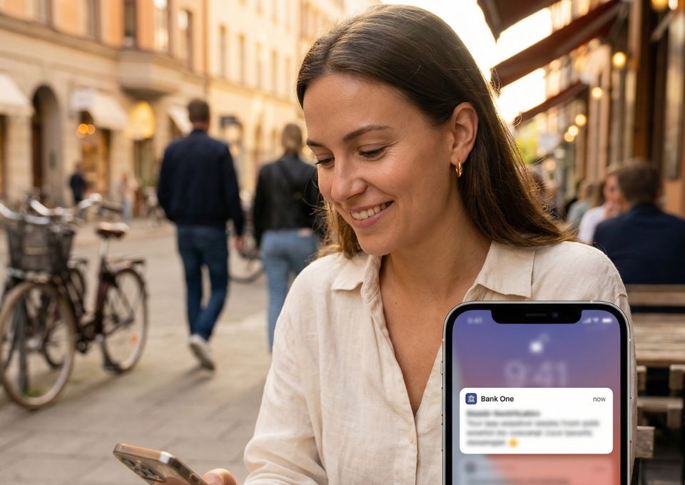 Abstraktes Visual für Vertrauen und Struktur